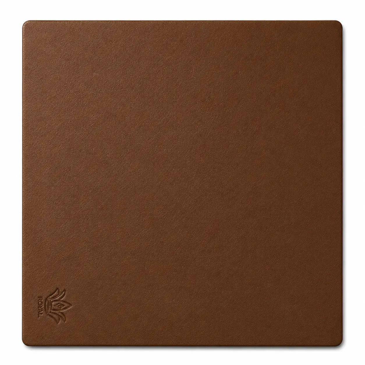 ROYAL Genuine Leather Mouse Pad Dark Brown – Non-Slip Premium Desk Mat for Smooth Mouse Tracking, Gaming & Office