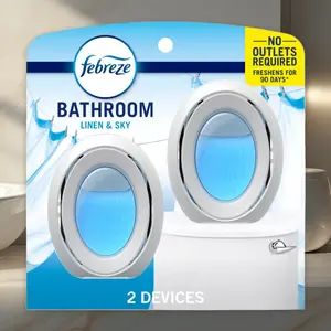 Febreze Linen & Sky Bathroom Air Freshener - 2ct