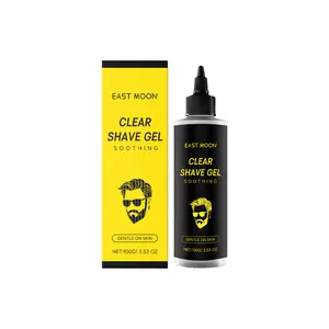 Men's Shaving Soothing Gel, 100g Transparent Gel, Daily Shaving Care, Gentle Moisturizing Formula, Ideal for Sensitive Skin