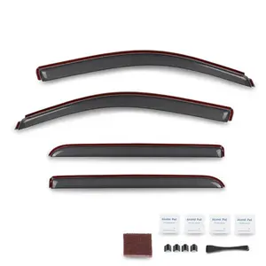 Fit For 14-19 Chevy Silverado/GMC Sierra Crew Cab Rain Guard Window Vent Visor