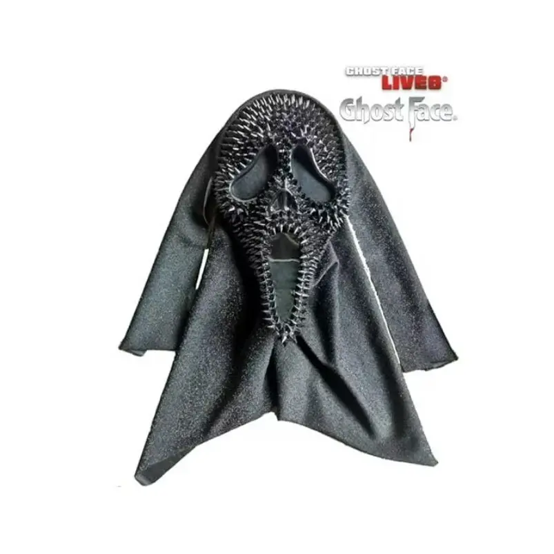 Spiked Black Scream Ghostface® Mask - 25th Anniversary - Costume Accessory