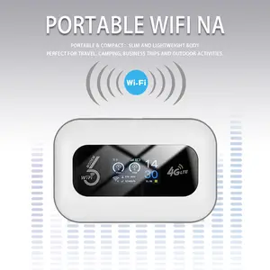 Portable 4G LTE WiFi6 Hotspot with SIM Card Required and LED Screen Delivering High Speed Internet Up to 286Mbps Multi Device Support and Long Battery Life Best for Travel Road Trips Remote Work Students and Family Connectivity