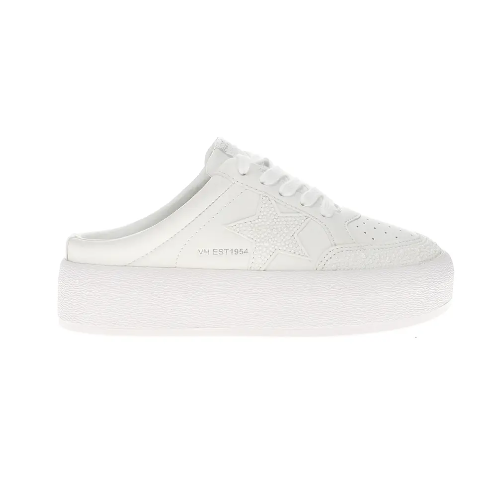 Vintage Havana Womens Val Platform Mule Sneakers Shoes Casual - White