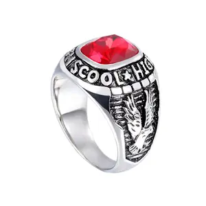 Vintage Eagle titanium class ring