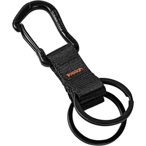 Black  Lanyard, Heavy Duty Key Chains with Carabiner Clip, 2 Key Rings for  , Multifunctional Lanyards for  for Men and Women