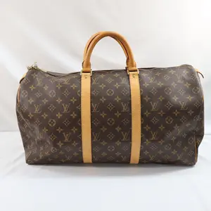 Pre-owned Louis Vuitton canvas travel bags #72569 Monogram Keepall 50 Travel Bag Brown M41426
