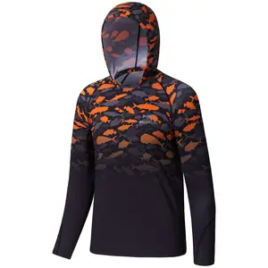 BASSDASH Youth UPF50+ Performance T Shirt with Hood Long Sleeve Fishing Hiking Sun Shirt FS03Y