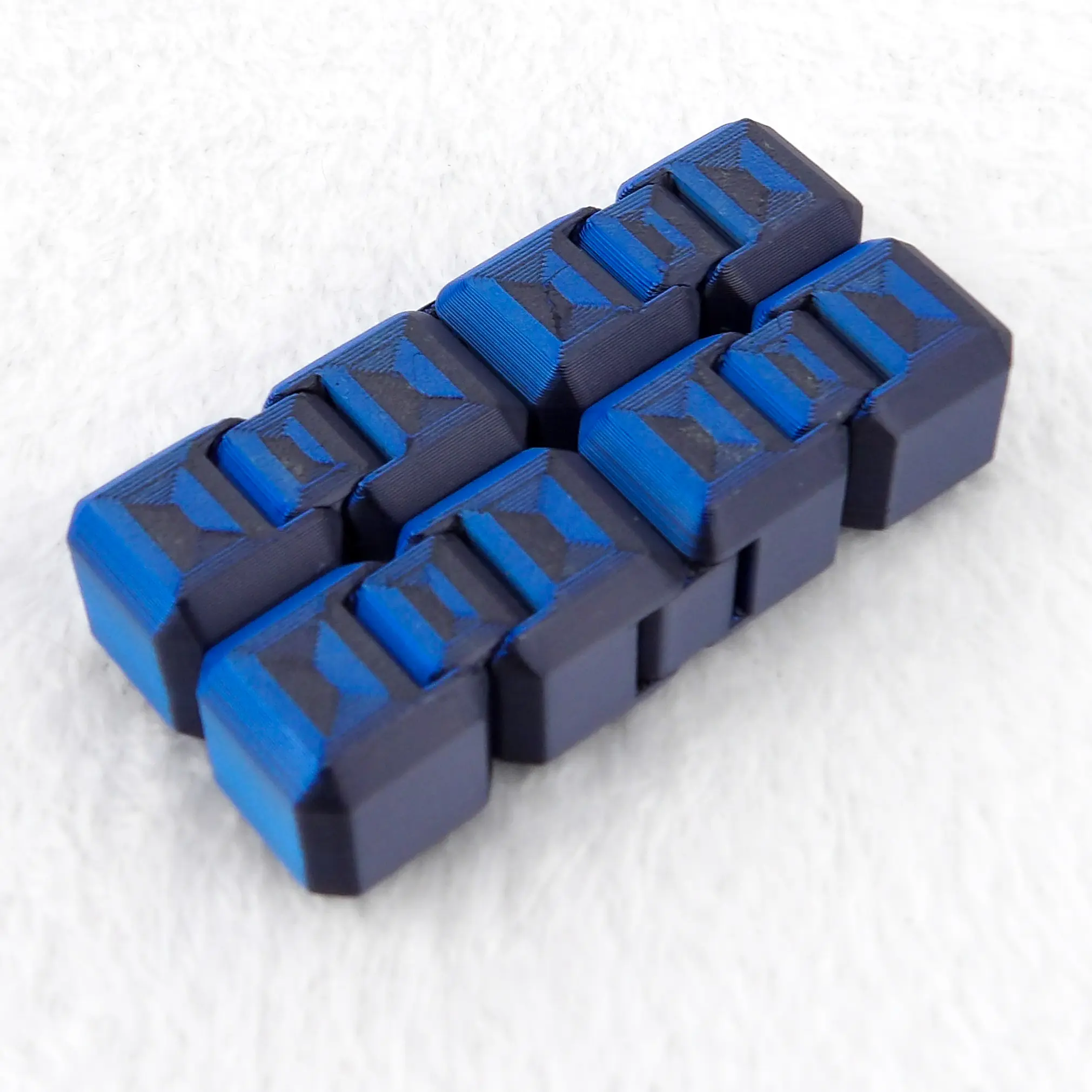 Multicolor 3D Printed Infinity Cube - Stress Relief and Fidget Toy Durable Material