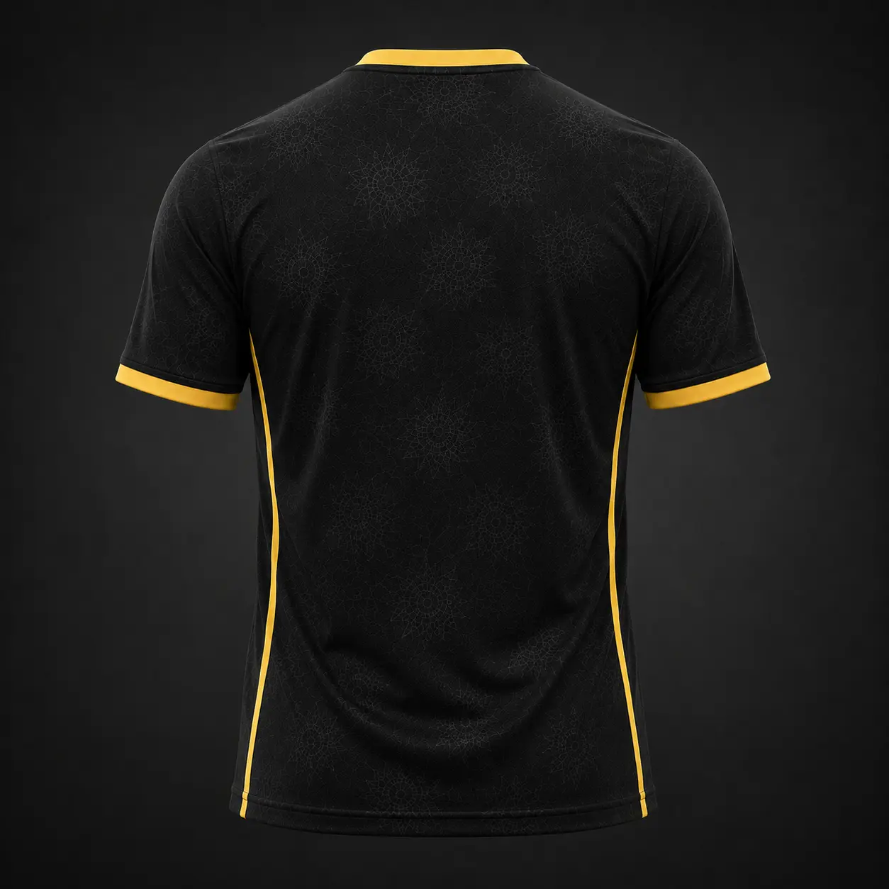 Men's Retro Black & Gold Soccer Jersey – Vintage Short Sleeve Football Shirt | Lightweight Breathable Athletic Sports TeeMen's Retro Black & Gold Soccer Jersey – Vintage Short Sleeve Football Shirt | Lightweight Breathable Athletic Sports Tee