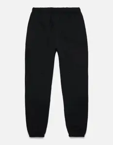 Sweatpants Black, Fleece Active Athletic Workout Jogger Relaxed Oversized Fit Design Sweatpants for Men with Pocket and Drawstring Menswear