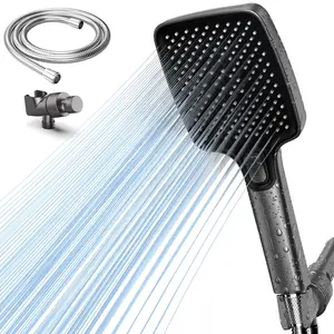 ROLAKUL High Pressure Multi-Mode Handheld Showerhead with Anti-clogging Nozzles & Built-in Power Wash Function for Tub Tiles & Pets Extra-long Stainless Steel Hose Wall Ceiling Mounts