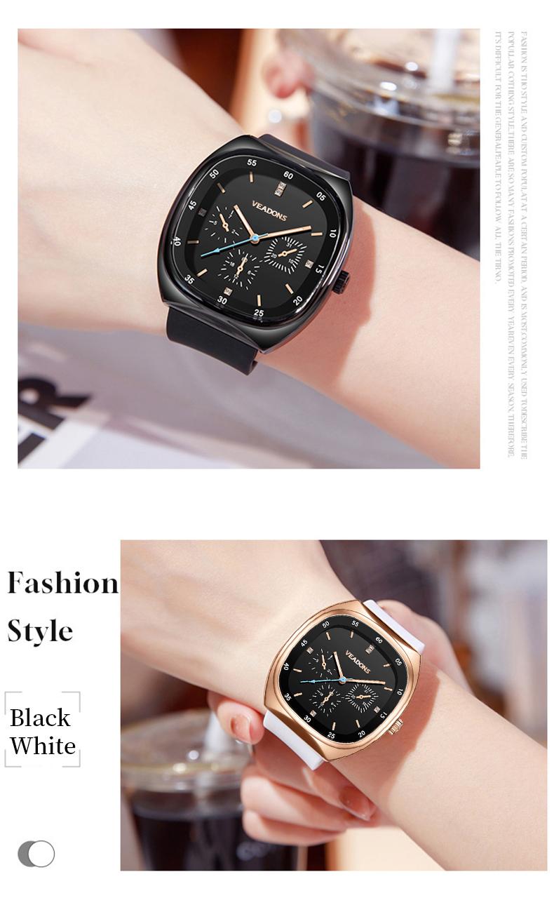 Fashion Watches Casual Stylish  Open Dial Watch  Silicone Strap, Waterproof & Luminous, Perfect for All Occasions Also ideal as a Mother's Day gift for your wife and mom.