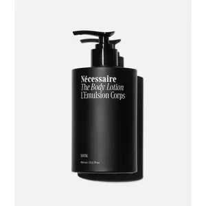 Nécessaire The Body Lotion with Pump. Santal. Multi-Peptide Firming Lotion to Moisturize, Firm, Strengthen. 2.5% Niacinamide, Vitamin C/E + Omega 6/9. 450ml / 15.2 fl oz