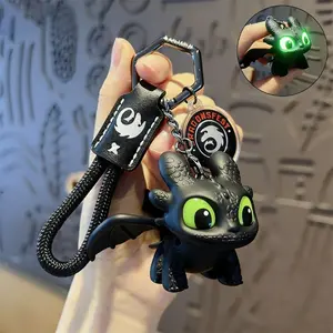 1 Piece Wing-Flap Pendant Light - How to Train Your Dragon Toothless Themed Design Keychain, Portable Keychain Light, Keychain Flashlight, 2026 New Style Backpack Charm, Suitable for Car Decoration, Backpack Accessory & Key Ring