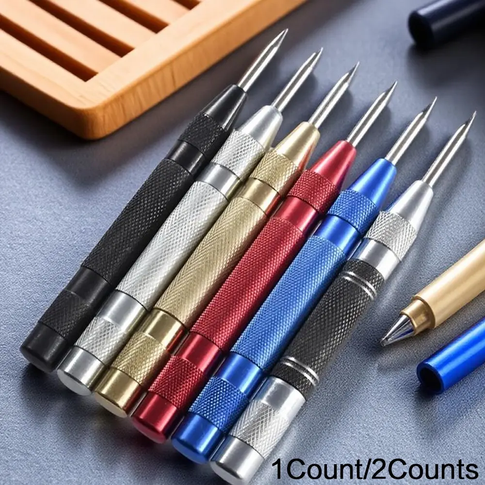 Multifunctional Automatic Center Punch Set Metal Precision Drilling Tool Portable Impact Punch Industrial Hand Punching Device Car Repair Kit Home Toolbox Emergency Window Breaker Hardware Accessory