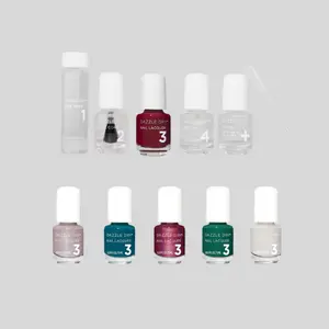 Dazzle Dry, Romanticize & Fast Track Cherry, Fingernails & Toenails, Professional Nail Kit Set, Long-Wear Chip-Resistant, 10-Piece Bundle, 0.93 fl oz.