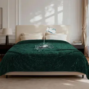 Waterproof Blanket for Bed: Soft Flannel Love Blanket 60"x80" for Twin Size Bed, Stain & Leak Proof Sofa Protector Waterproof Dog Blanket for Pets, Includes a Storage Bag