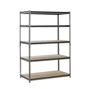 Muscle Rack 5-Tier Boltless Steel Garage Storage Shelving Unit in Silver Vein (36 in. W x 72 in. H x 18 in. D)
