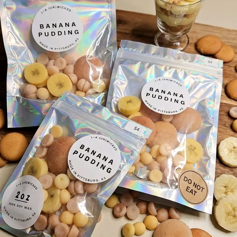 L+A Unwicked Banana Pudding and Vanilla Wafers Wax melts L+A Unwicked Banana Pudding and Vanilla Wafers Wax melts