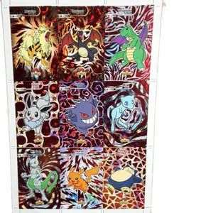 Pokémon Holographic Art Sheet  Charizard, Mewtwo, Pikachu & More – Limited Style Print