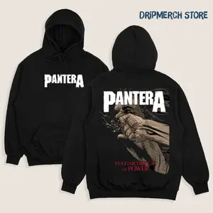 Retro Vintage Graphic Music Band Pantera Album "Vulgar Display Of Power" Hoodie, Rock Band Cotton Shirt, Double Printed Cotton Unisex Shirt Music Tour Merch Gift for Him Gift For Her Y2K Clothing