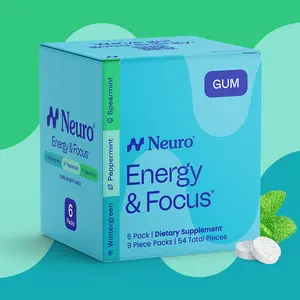Neuro Variety Pack Energy & Focus Gum - Sugar Free with Natural Caffeine, L-theanine, Vitamin B12 & Vitamin B6