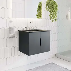 Modway Vitality 24" Bathroom Vanity Cabinet (Sink Basin Not Included) in Gray