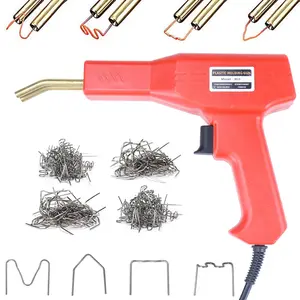Plastic Welding Torch Welding Set, Hot Stapler with Staples, Plastic Welding Set for Car Bumper Repair, Welding Supplies, Handheld Plastic Welder