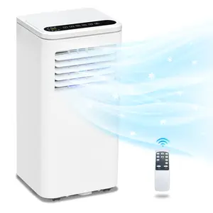 Portable Air Conditioner 8,000 BTU(Ashrae) for Room Cooling up to 250 Sq.ft, 24H Timer Room AC w/Remote Control, White