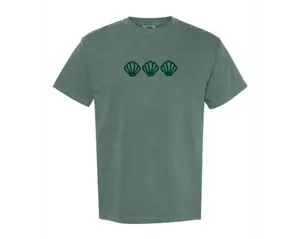 Seashell Embroidered Shirt, Embroidered Tshirt, Summer Tshirt, Embroidered Summer Tshirt