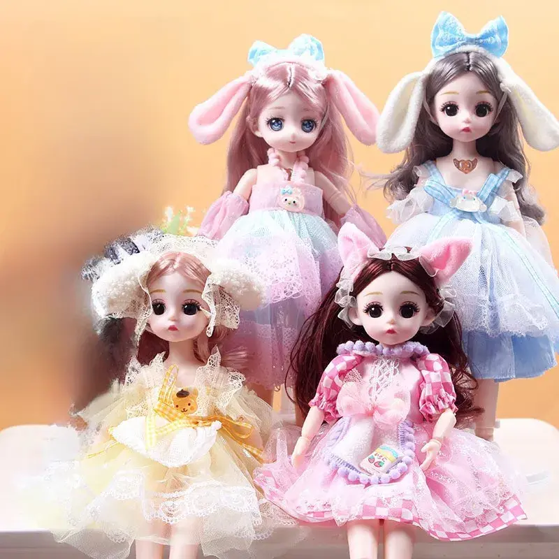 30cm Musicial Dream Princess Doll Set with Outfits Gift Box for Girls Over 3 Years Old Educational Interactive Toy