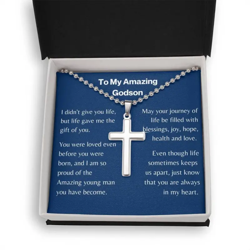 Personalized Godson Gifts, From Godmother, From Godfather, Godson Baptism, Godson First Communion Gift, Confirmation Gift Godson, Birthday Godson