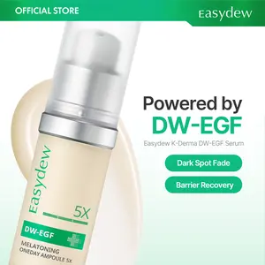Easydew DW-EGF Melatoning Ampoule - Official Product Hydrating Skin Serum with Niacinamide and Glutathione for Uneven Skin & Visible Spots - Fast Absorbing Day and Night Ampoule Korean Skin Care | SummerVibes summervibes