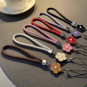 Multicolor Phone Charm Strap - Short Braided String, Anti-Lost Lanyard for Phones/Cameras, Keychain Gift Accessory
