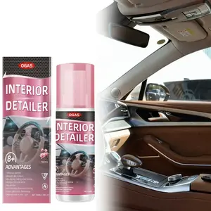 100ml Car Interior Detailer & Protectant Kit – Safe and Easy Cleaner for Leather, Plastic & Rubber Surfaces, Quick Restorer with UV Protection, Durable Glossy Finish, Waterless Spray Wax for Auto Interiors & Exteriors
