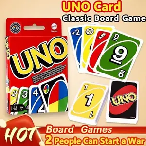 Classic Uno Card Game Set, 108 Cards for Kids & Adults, Fun Family Night Activity, Suitable for Ages 7+, 2-10 Players, Game Party Cards