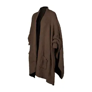 Songling Wearable Blanket Sherpa Cape Unique Office Warmth Scarf Comfortable TV Blanket Adult Plush Shawl Wrap TikTokShopBlackFriday