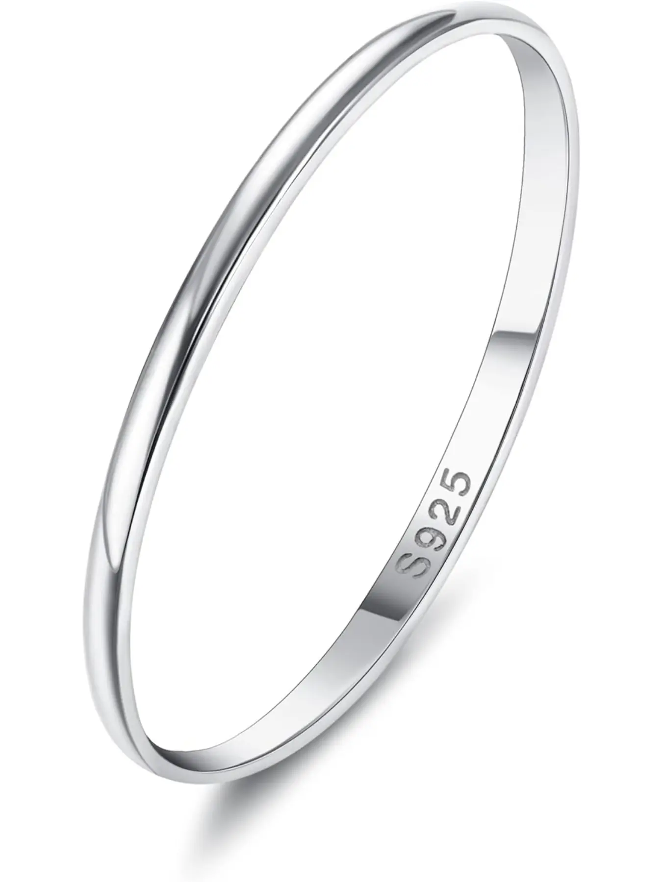 Ring for Women Men Elegant Ring High Polished Plain Stackable Thumb Rings Tarnish Resistant Wedding Band Ring Comfort Fit Size 4 to 12, 1mm 2mm 3mm 4mm 5mm 6mm Wedding Promise Rings, Wedding Anniversary Ring