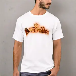 White T-shirt- The Downtrodden LOGO