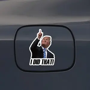 100Pcs I Did That Funny Sticker - Vinyl Sticker, Water Resistant, 1.5" x 1.5",  Meme Sticker, Fdt