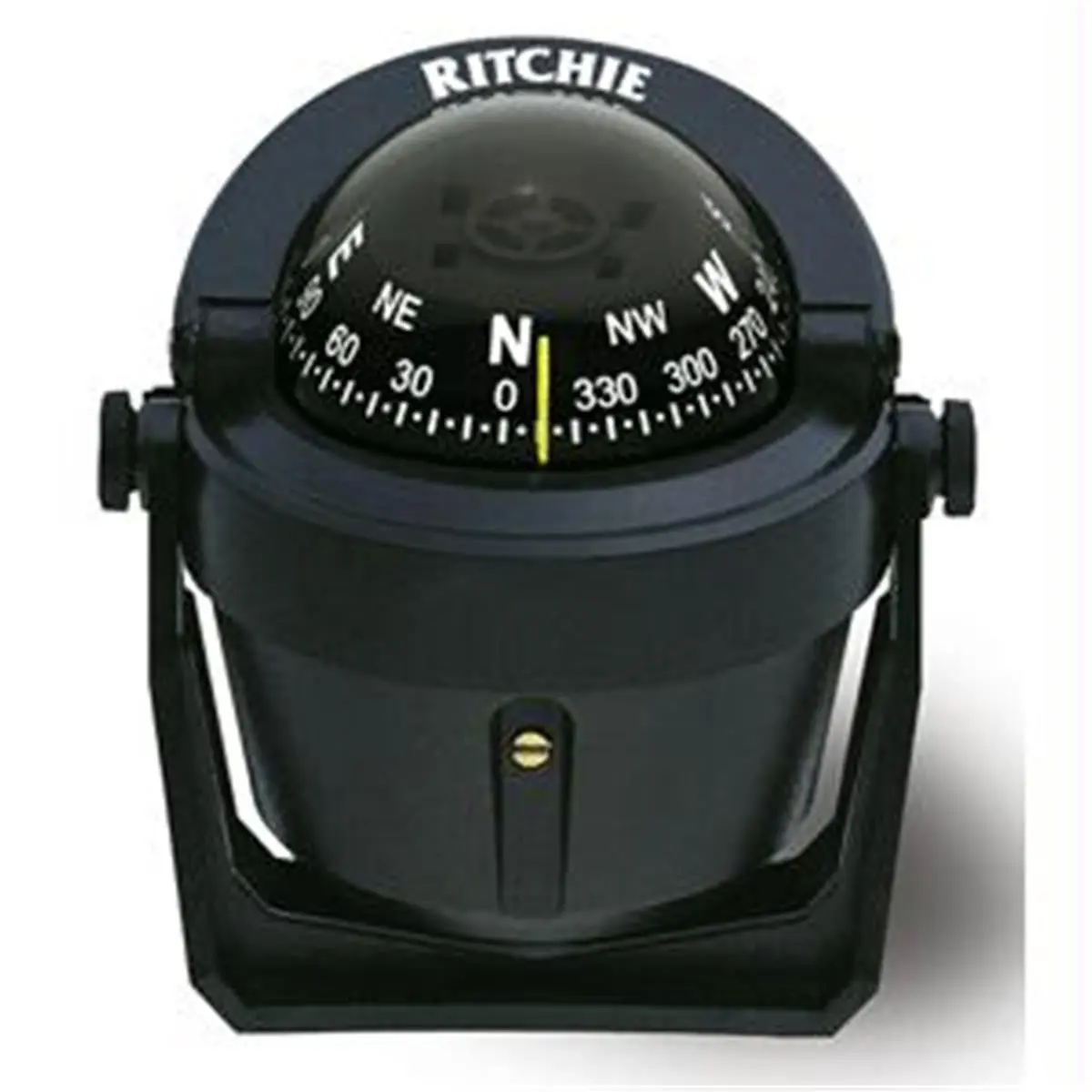 212 MAIN Ritchie Explorer Compass - Black, Adjustable Direct Dial, Direct Reading, High-Temp Resistant, Removable Mount Bracket for Camping & Hiking Navigation