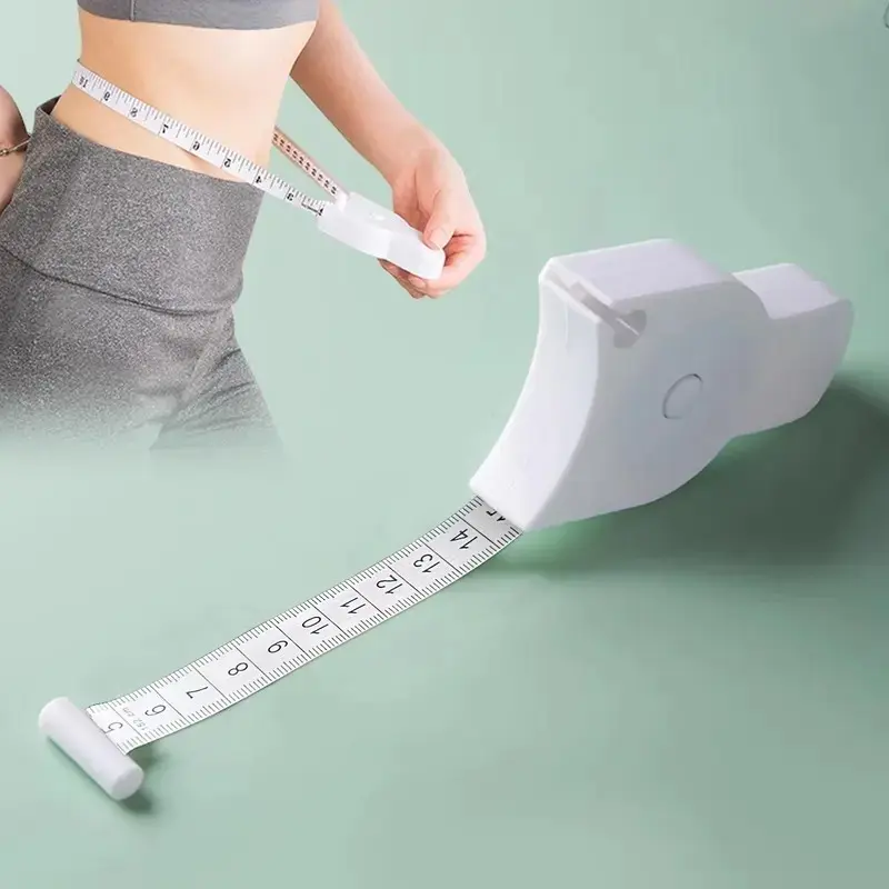 Retractable Body Tape Measure, Automatic Portable Body Measuring Tape, Household Measuring Tools for Waist, Hip, Arm, Durable Tape Measure, Measuring Instrument, for Body Measurement & Weight Loss to Track Weight Loss Muscle Gain by One Hand