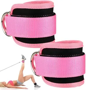 2026 Extended Edition 2 Counts Gym Ankle Straps, Leg and Hip Strength Training Straps, Sports Protective Fitness Accessories for Men and Women, Portable Ankle Covers for Gym, Outdoor and Home Workouts, Workout Band