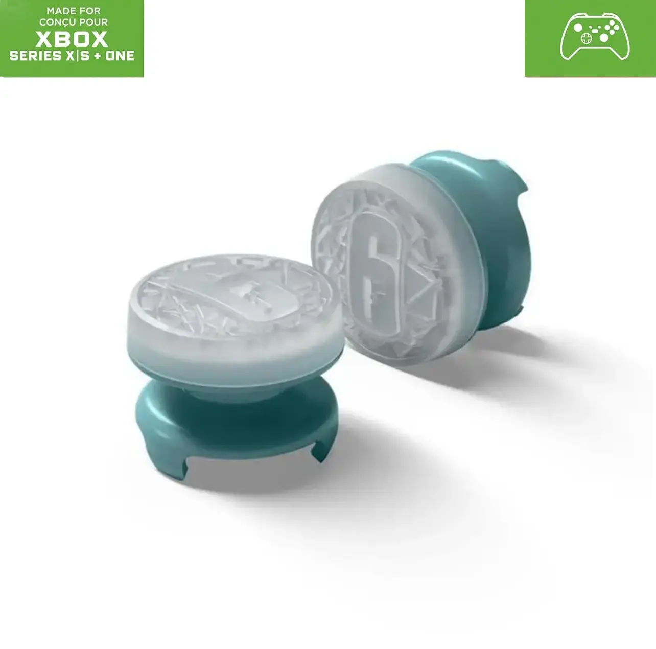 Jynxzi R6 Siege Ice 6 Silicone Thumbstick Grips for PS5/PS4, Xbox X/S & Xbox 1 Controllers - Enhanced Control, Comfort Gaming Accessories, PS5 Accessories, Game Console Add-Ons