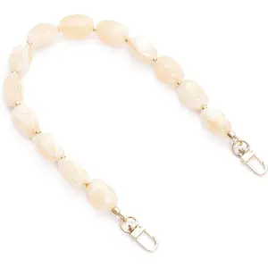 Chain for Short Handle Handbag,Beaded bag handles,Wallet Handle Replacement,Strap extender, purse accessory (YXZ01-Yellow)
