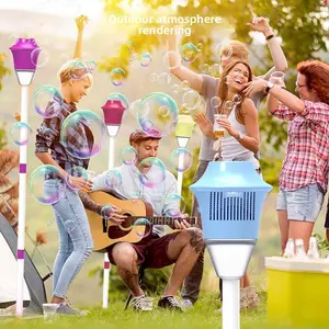 Electric Sound and Light Large Bubble Volume Garden Light Bubble Blower for Camping Festivals Events and Parties Enhances Outdoor Atmosphere