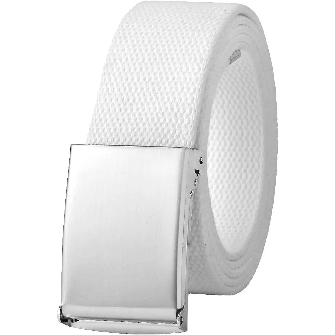 Canvas Web Casual Dress Belt - Fully Adjustable, Cut-to-Fit with Flip-Top Buckle for Golf Use