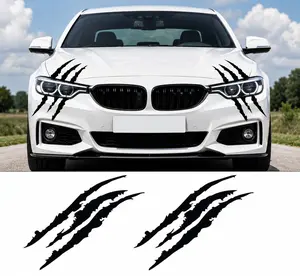 2PCS Claw Mark Decals - Headlight Scratch Cover Vinyl Stickers for Cars, SUVs, Trucks & Motorcycles, Decals Car Stickers