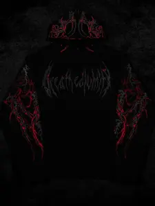 Men's Hooded Sweatshirt Autumn Winter New Gothic Dark Style Magic Sword Print Long Sleeve Fitness Training Sportswear Athletic Hoodies Graphic Print Hoodie