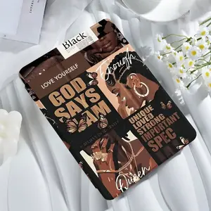 God Said I Am Enough Tablet Case, Casing, Covers, Queen Design, Fits Apple iPad 10.9/10.2/air/9.7/10.5/pro, Tri-Fold with Pen Slot, Sleep Wake Function, Tablet Protective Cover, iPad Accessories other series girl kid
